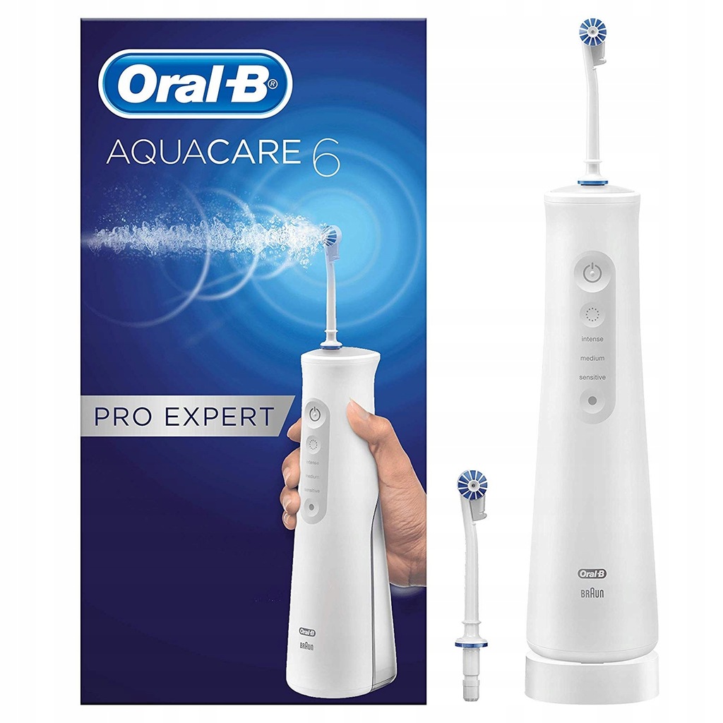 Irygator Oral-B AquaCare Pro Expert 6 bezprzewodowy biały OPIS