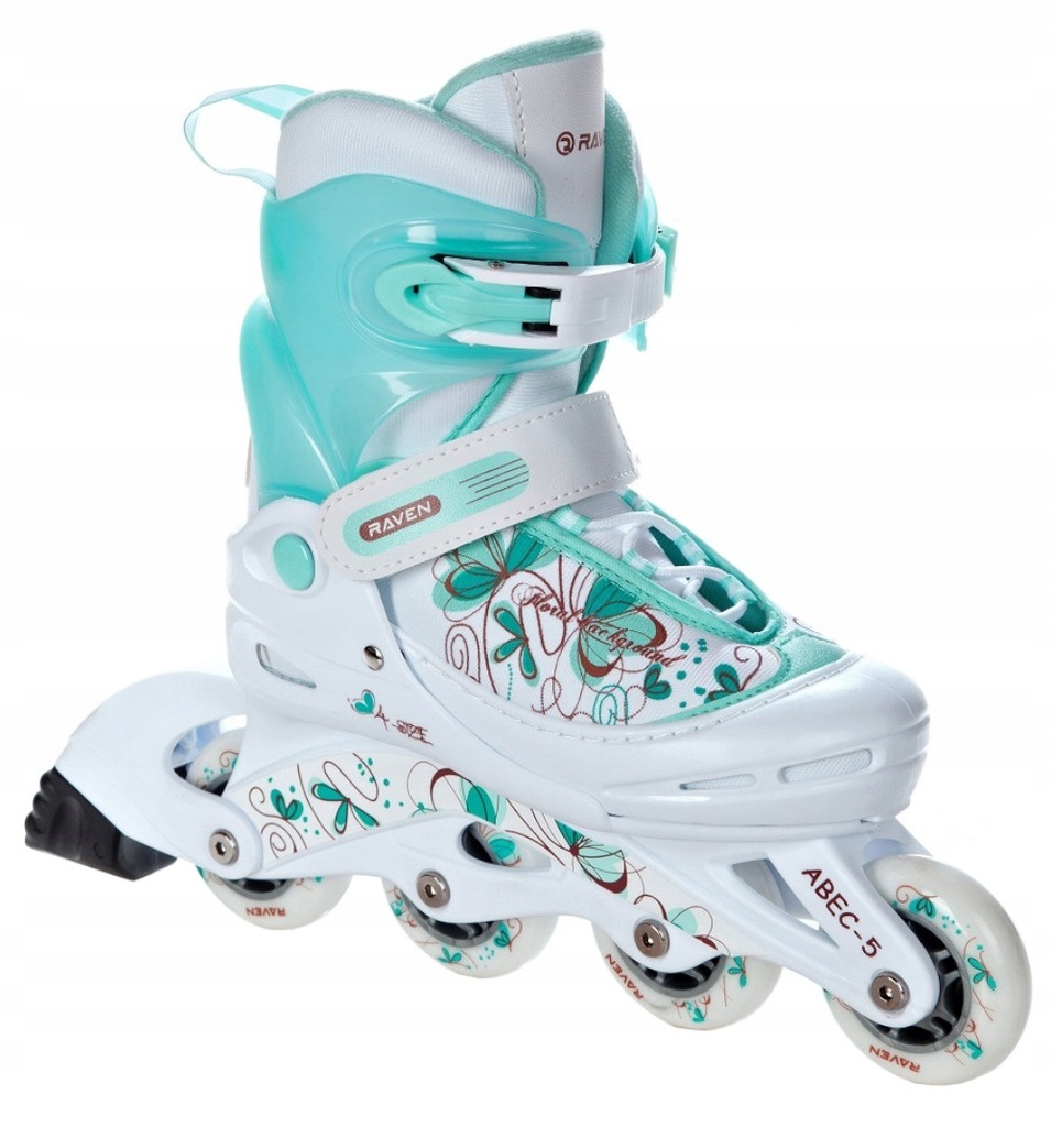 Rolki RAVEN Laguna White/Mint 34-37 OUTLET