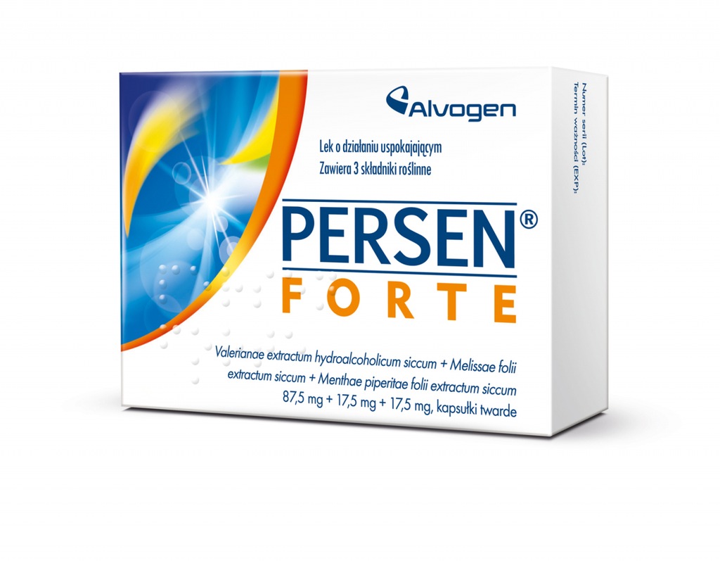 Persen Forte 40 kapsułek lek uspokajający wyciszający APTEKA