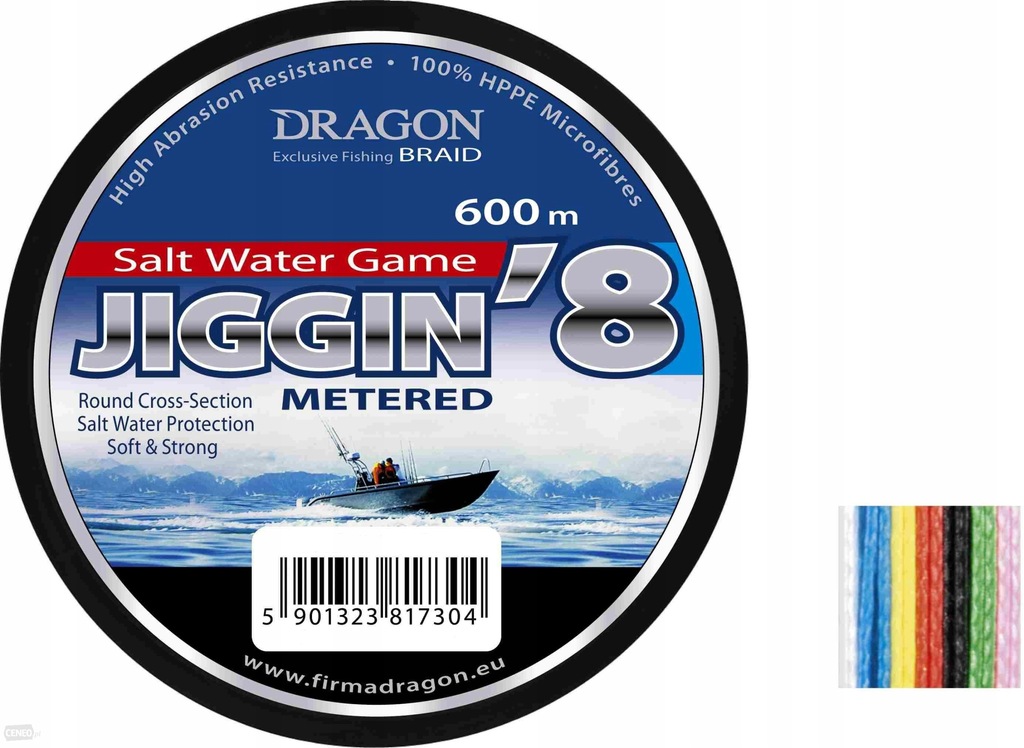 PLECIONKA DRAGON SALT WATER GAME JIGGIN'8 0,28mm