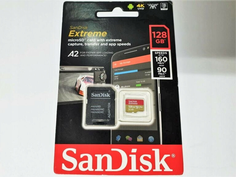 SANDISK EXTREME MICRO SD 128GB A2
