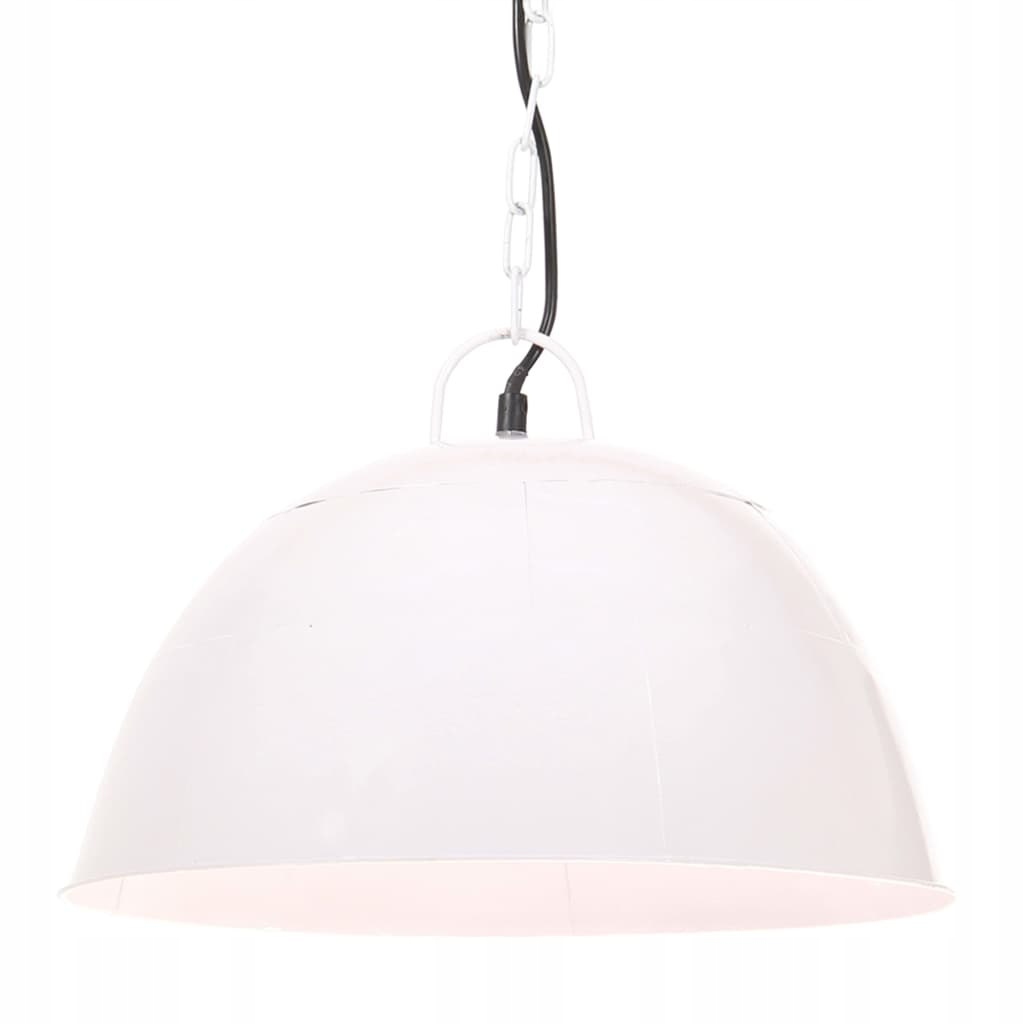 VidaXL Industrialna lampa wisząca, 25 W, biała, ok