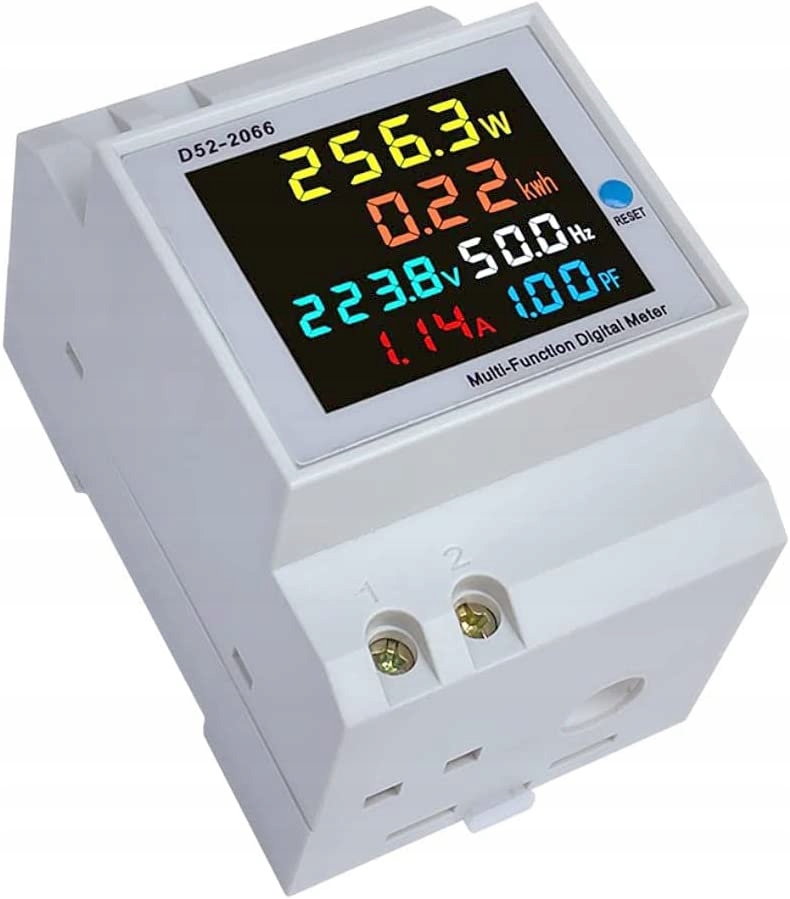 6 w1 Licznik energii D52-2066 LCD AC40-300 V 100 A