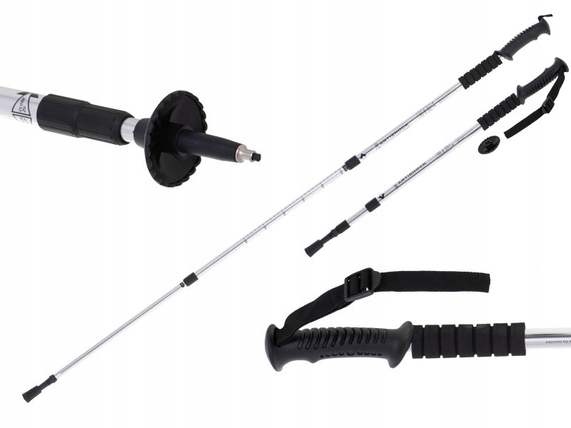 Kijek Nordic Walking 135cm srebrny