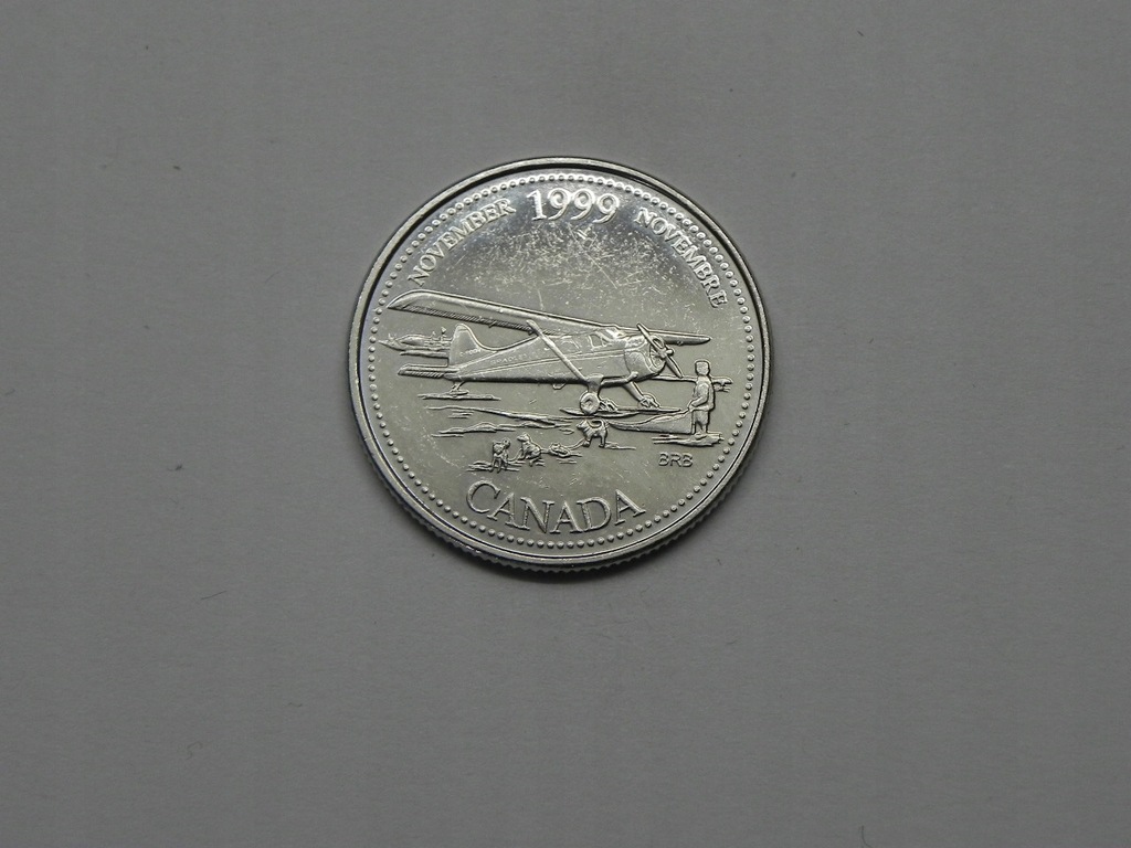 48387/ 25 CENTS 1999 KANADA MILLENIUM-LISTOPAD 1999