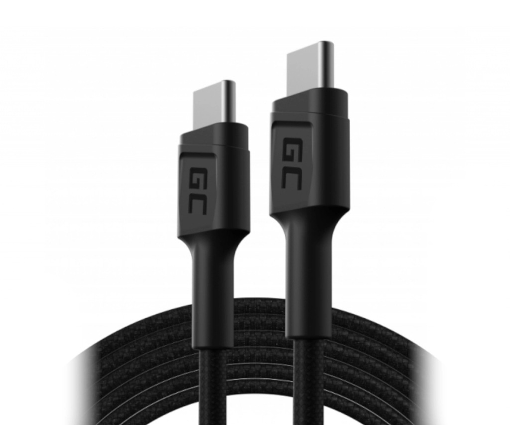 Greencell PowerStream USB Typu C - USB Typu C PD 60W Quick Charge 3.0 2m