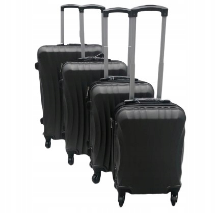 Komplet 4 walizek na kółkach ABS