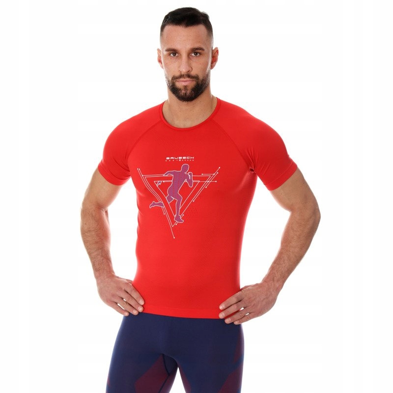 BRUBECK RUNNING AIR PRO koszulka męska czerwon XXL