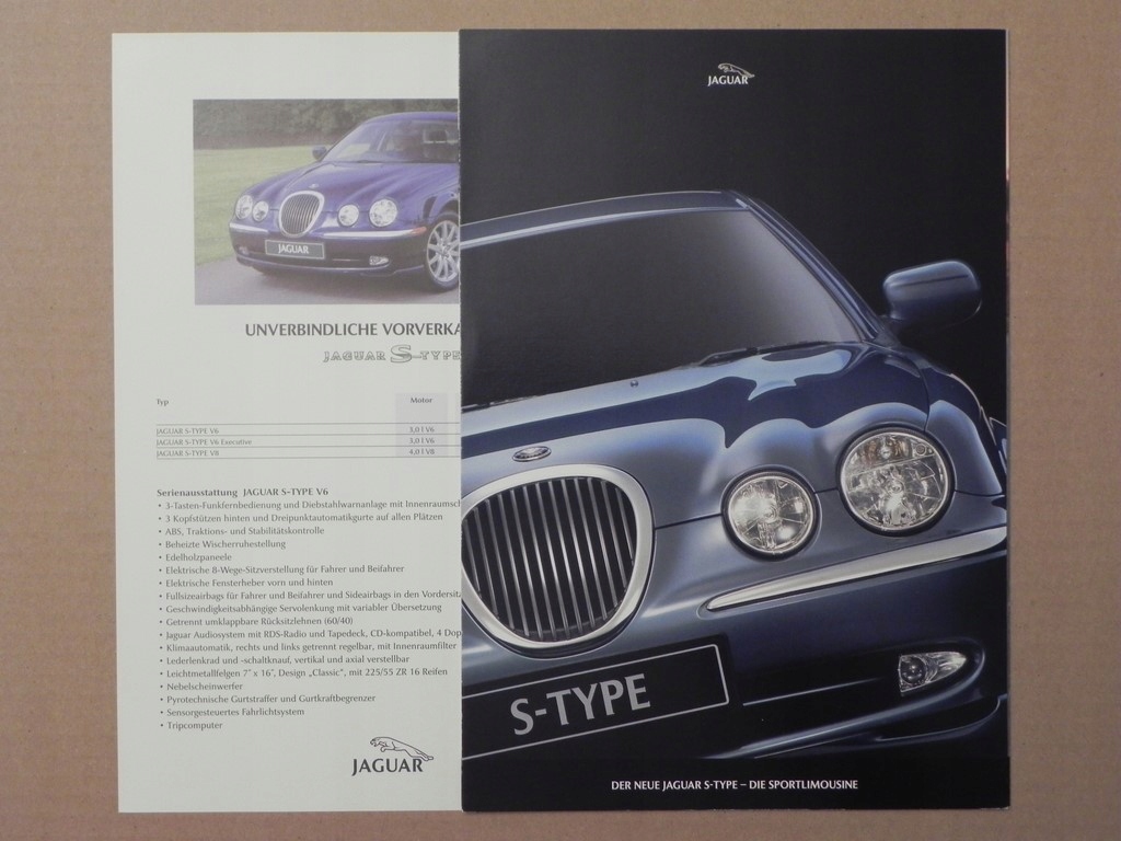 Prospekt - JAGUAR S-TYPE - 1999 r