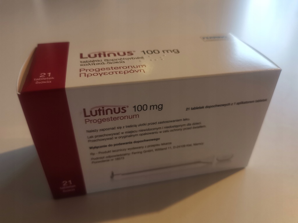 Lutinus 21 tabletek luteina progesteron 100 mg.
