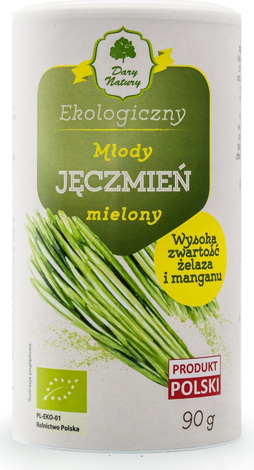 JĘCZMIEŃ MŁODY MIELONY DARY NATURY LIŚC EKO 90G