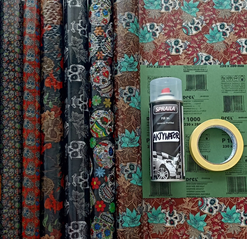 Hydrografika folia zestaw start CZASZKI meksyk aktywator