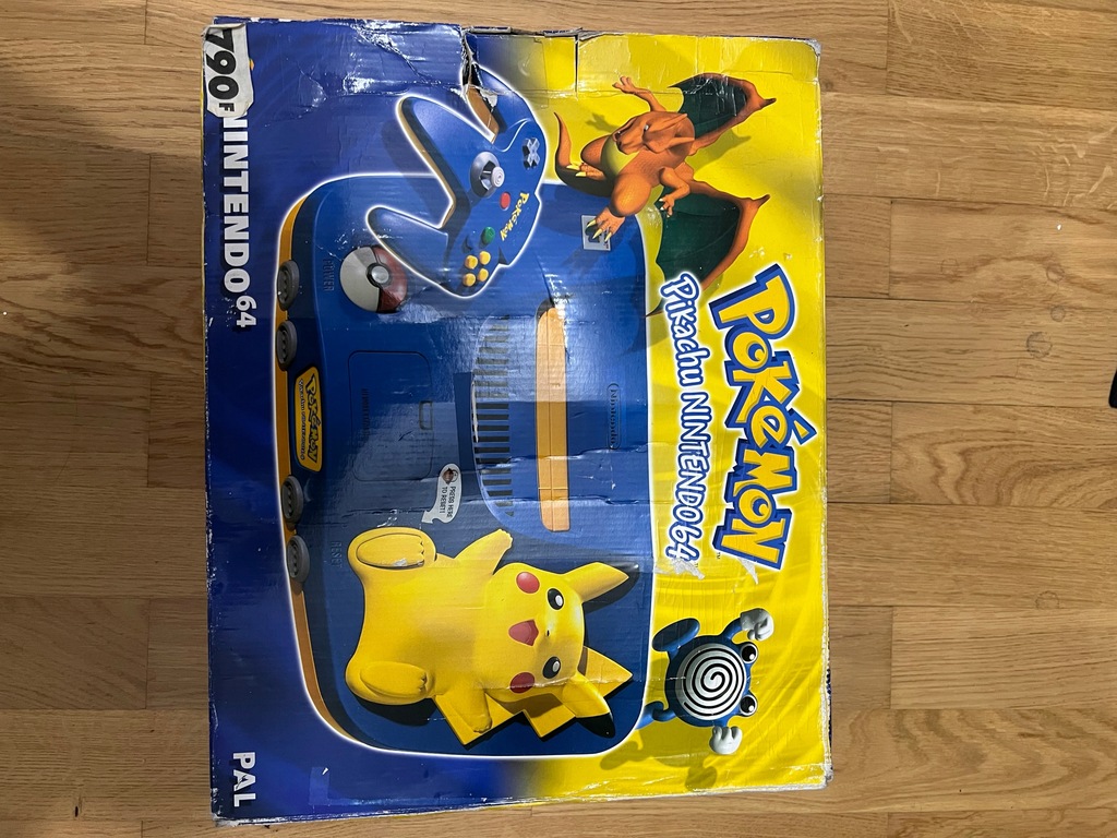 Nowa NINTENDO 64 Pikachu Pokemon Edition