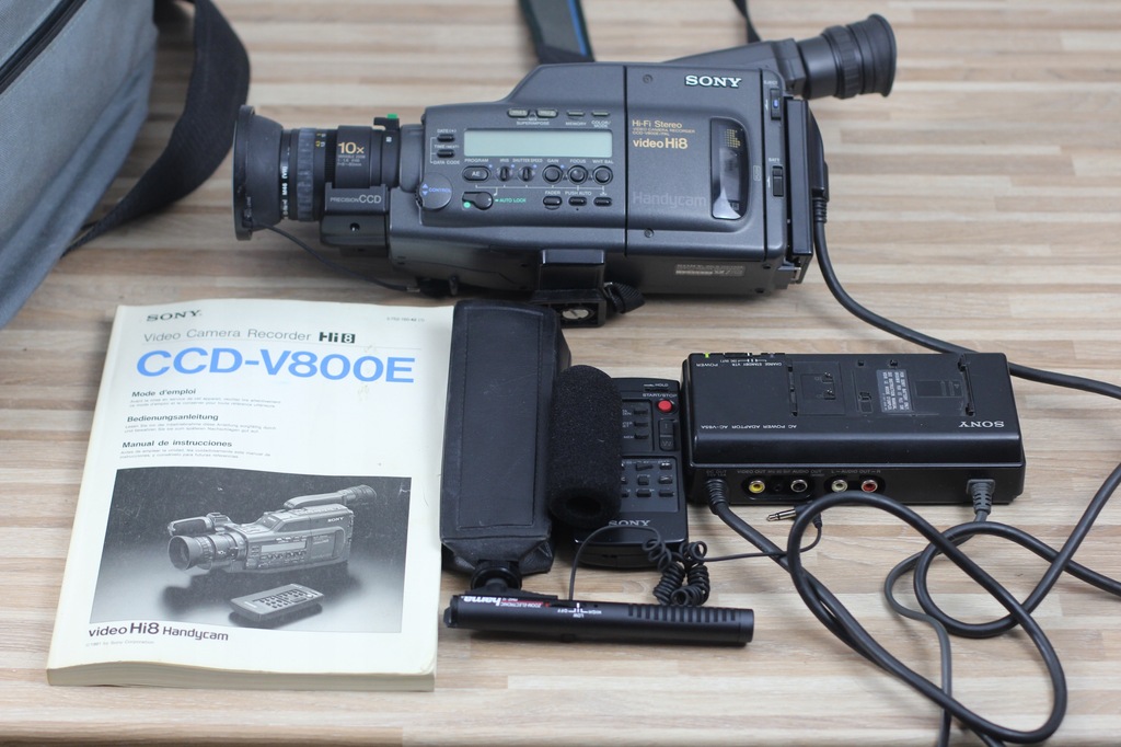 Sony CCD-V800E kamera Hi8 , zestaw , opis
