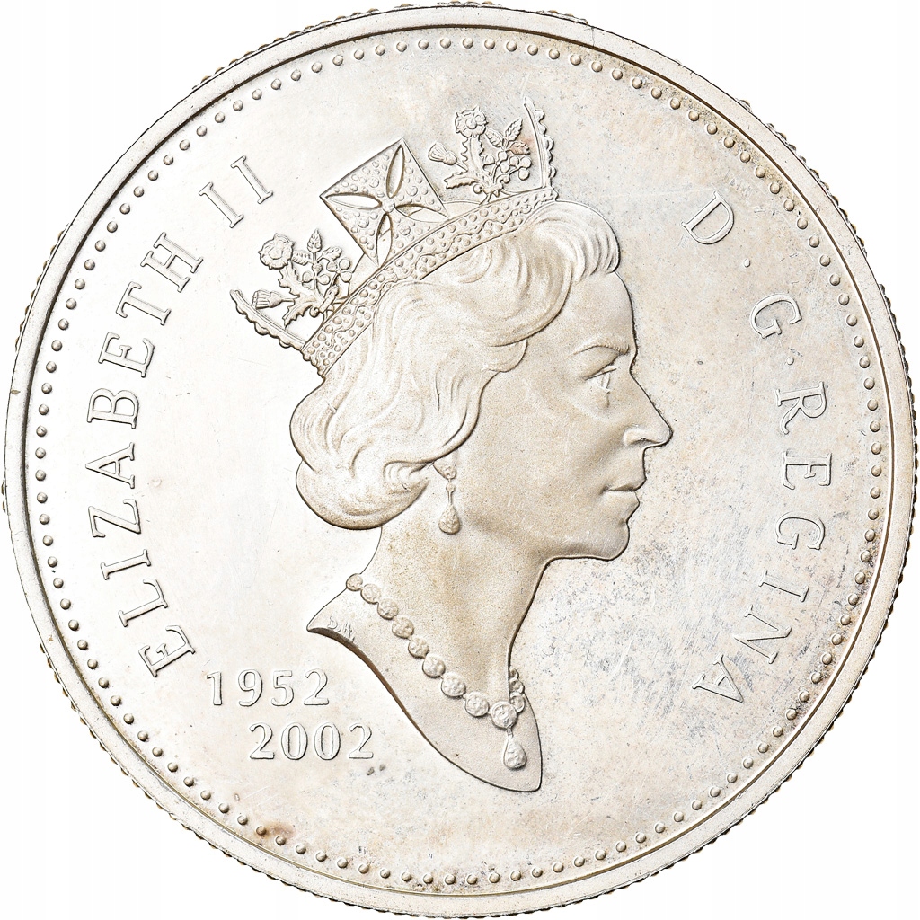 Moneta, Canada, Elizabeth II, Dollar, 2002, Royal