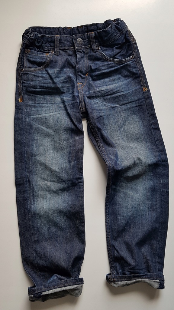 H&M jeansy RELAXED rozm. 122 stan idealny