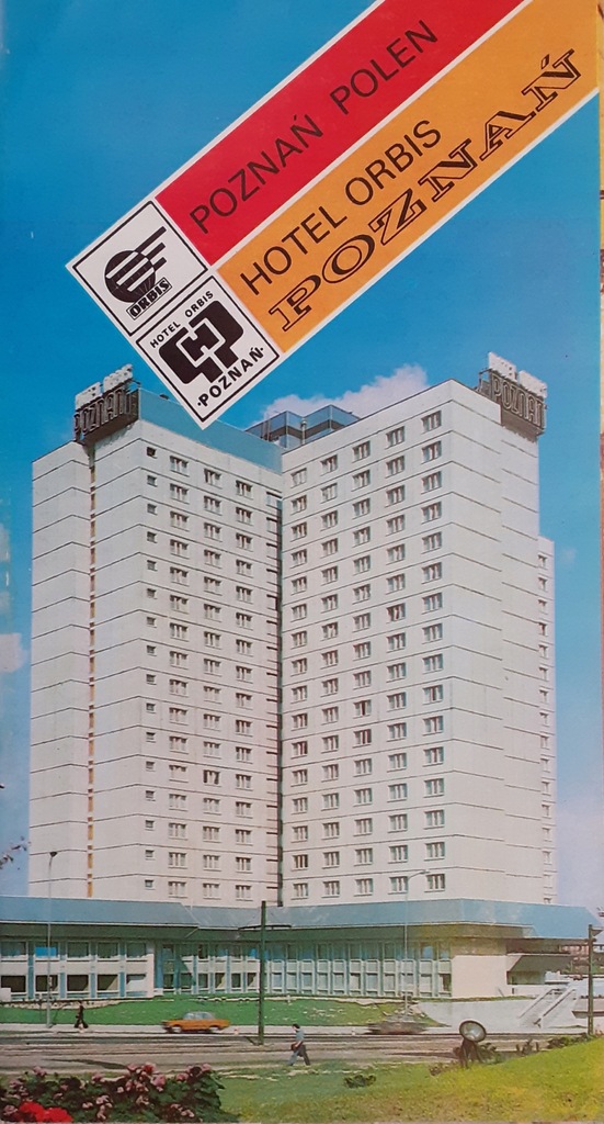 Hotel POZNAŃ Orbis ulotka reklama PRL