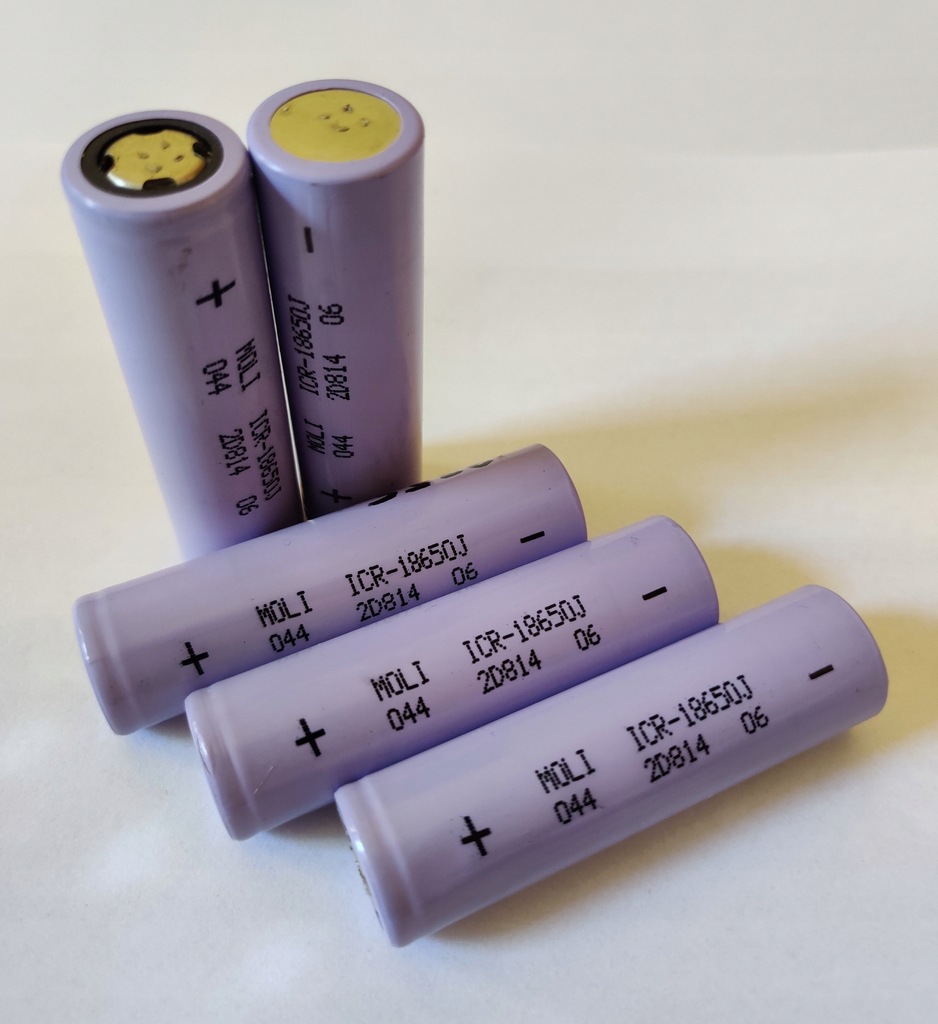 Ogniwo Li-Ion MOLI ICR18650J 2300mAh 5A Testowane - 11933623488 ...