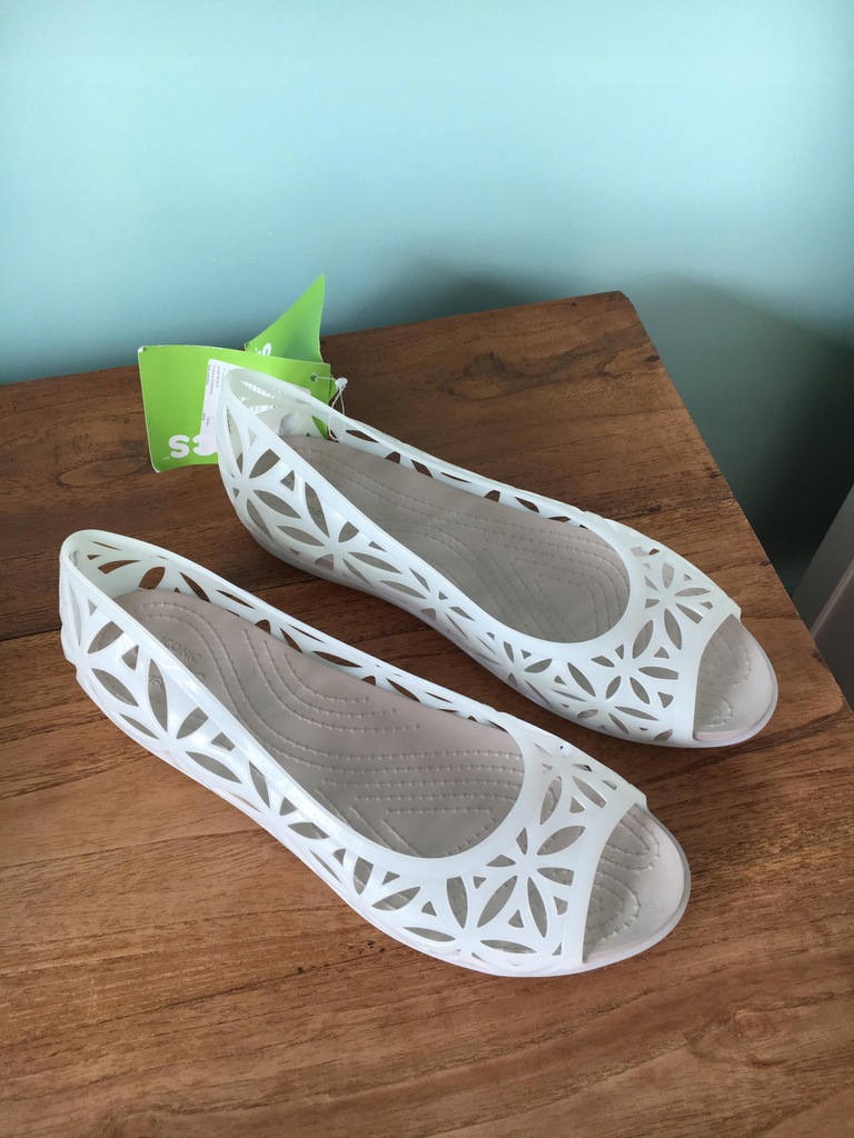 CROCS baleriny buty isabella jelly oyster W9 39/40 8414406848