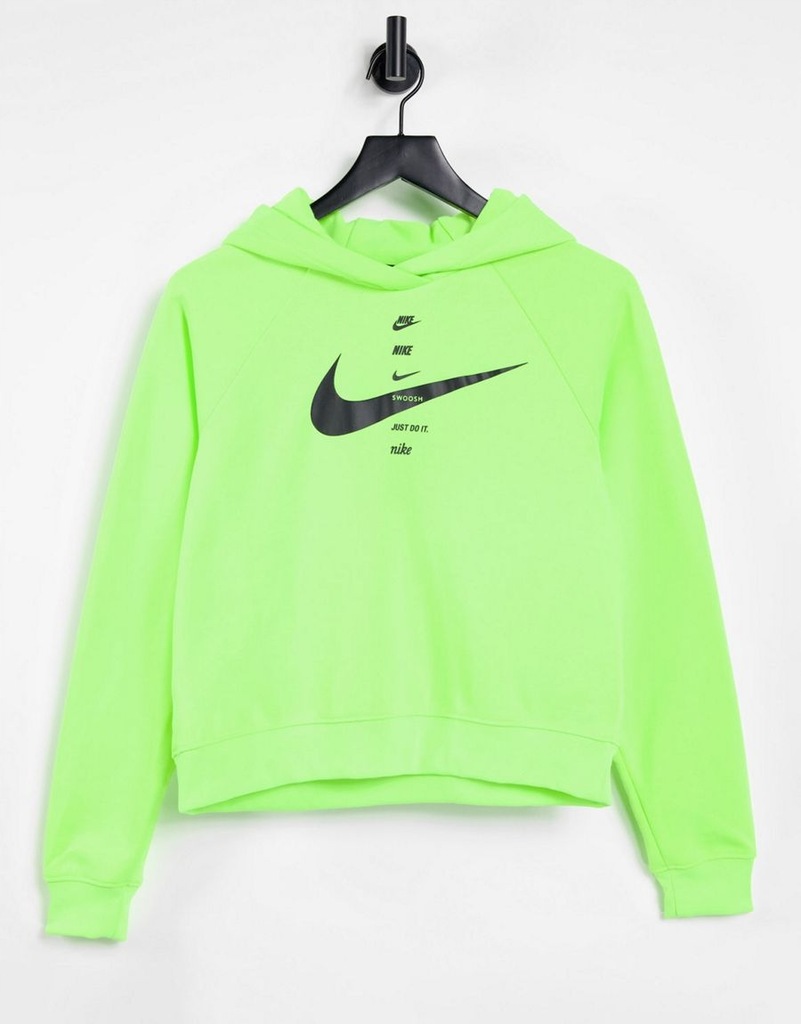 NIKE BLUZA ZIELONA NEONOWA Z LOGO DAMSKA L 1RSE