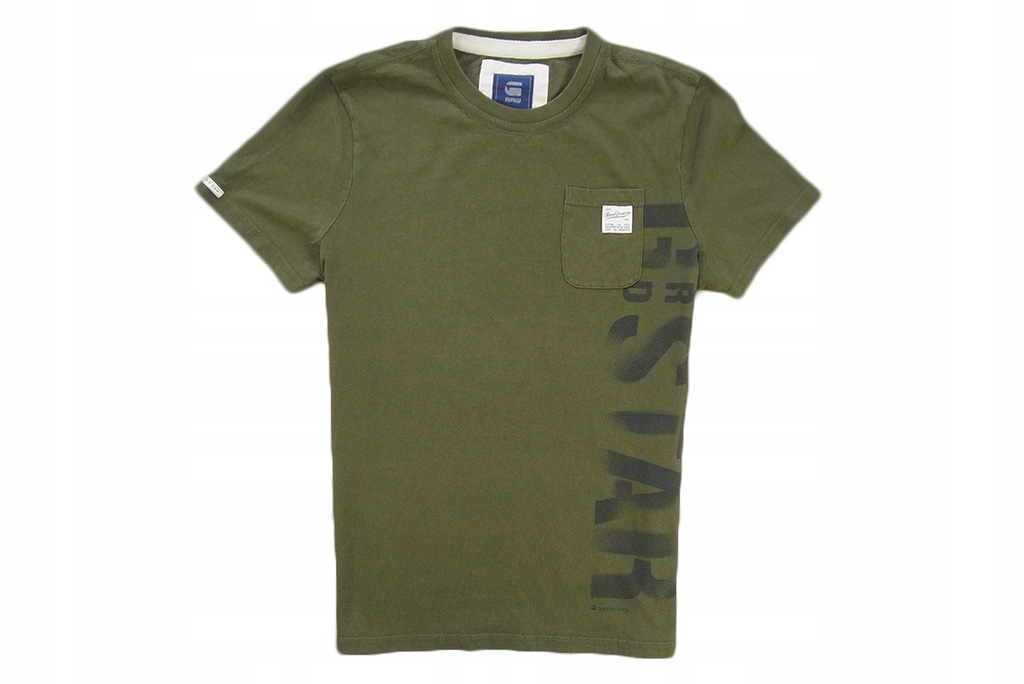 G-STAR RAW - MĘSKI T-SHIRT Z KIESZONKĄ - L