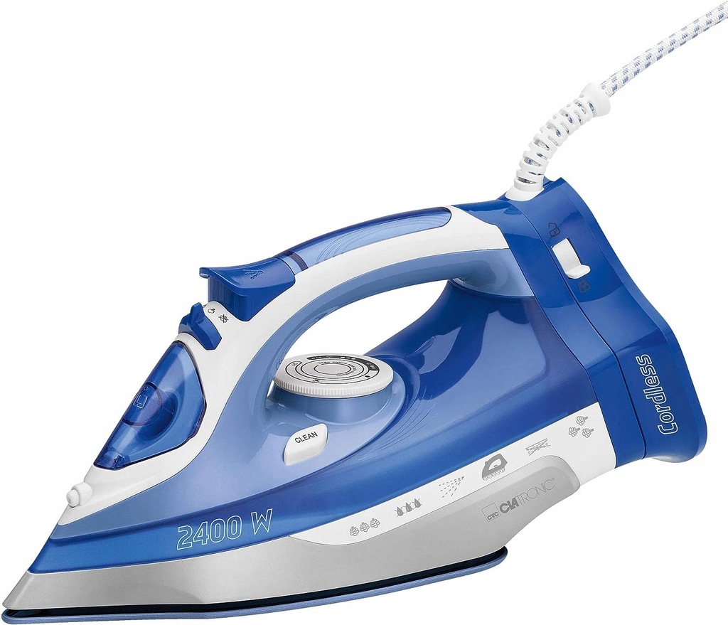 ŻELAZKO CERAMICZNE CLATRONIC 2400W 7 FUNKCJI