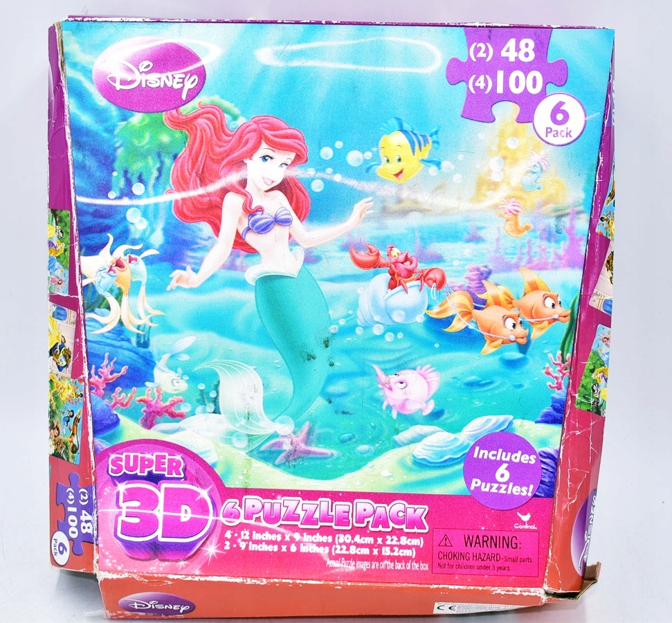 5674-51 DISNEY SYRENKA ARIELKA... k#o PUZLE 3D 6W1