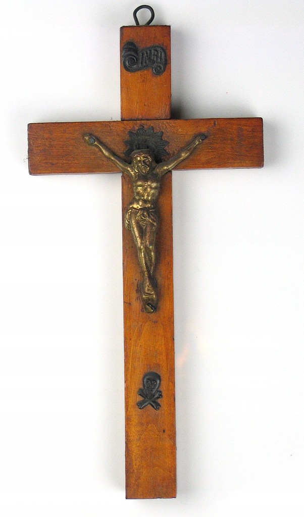 Krucyfiks stary krzyż z Jezusem