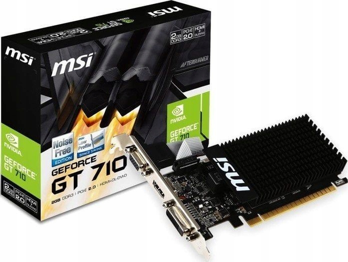 Karta Graficzna MSI GeForce GT 710 2GD3H Low Profile 2GB DDR3 HDMI DVI VGA