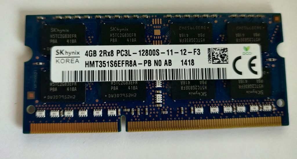 Pamięć RAM DDR3 SK Hynix HMT351S6EFR8A-PB 4 GB - 12331231237 ...