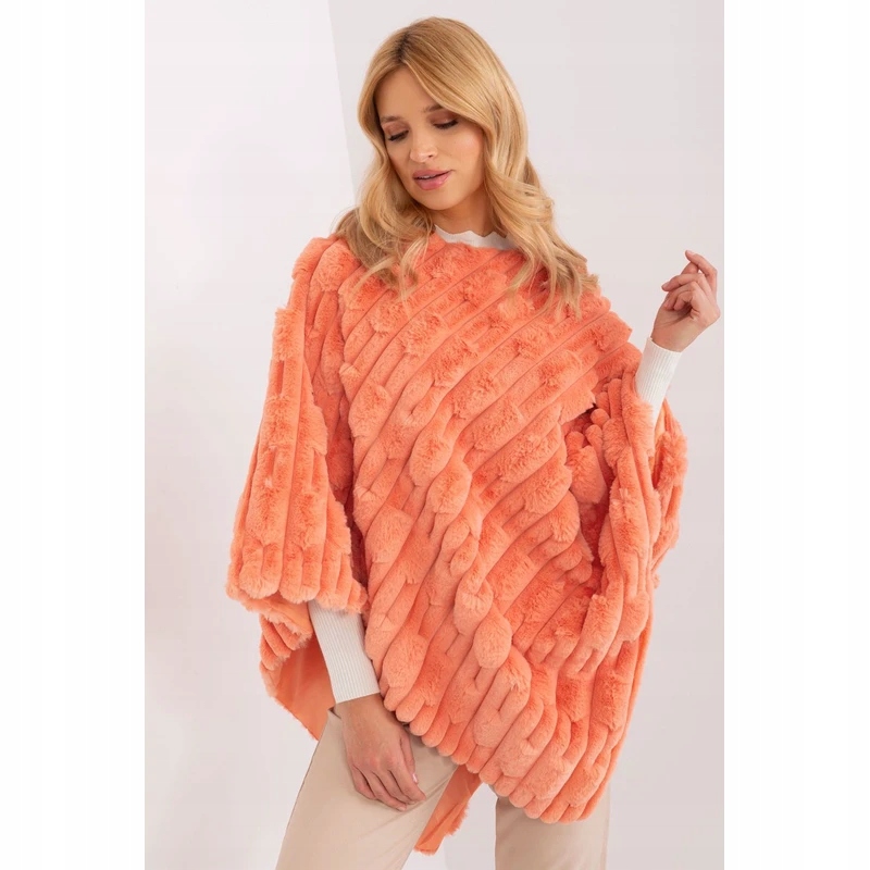 Sweter Ponczo Model AT-PN-2347.16 Orange - AT