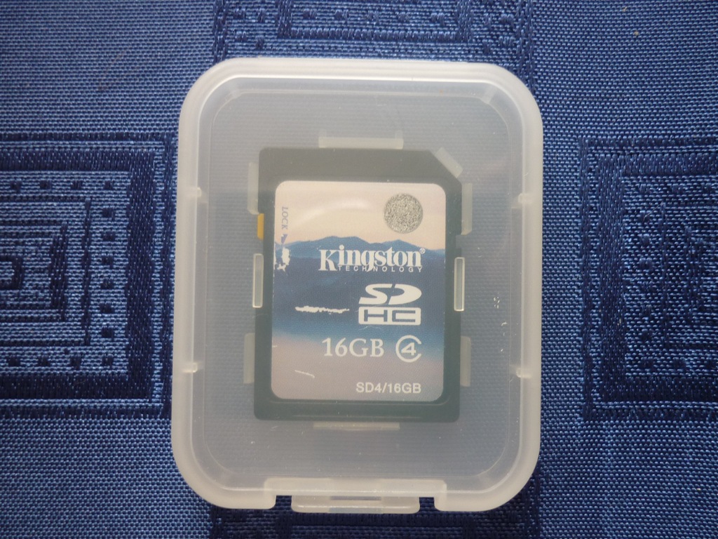 Karta pamięci SDHC Kingston 16GB klasa 4 + pudełko