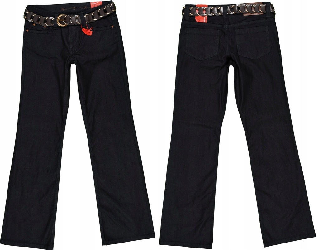 S.OLIVER jeansy damskie z paskiem BOOTCUT 34 36