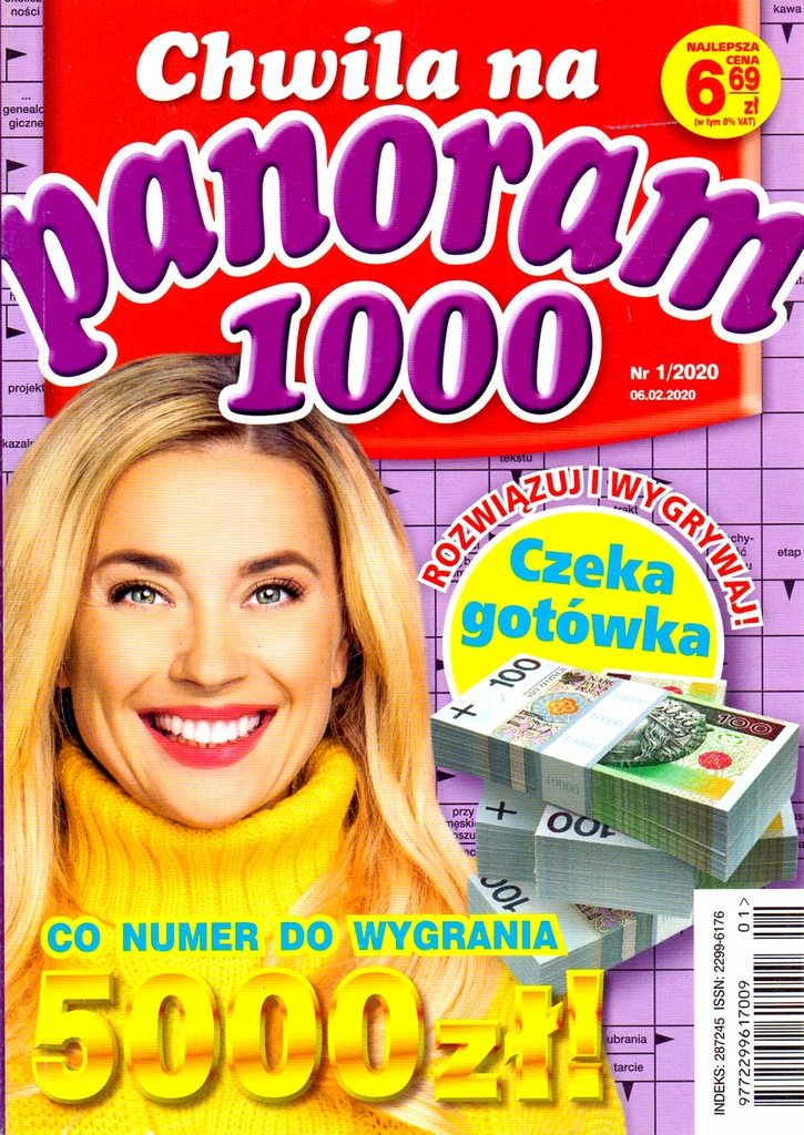 Krzyżówki Chwila na 1000 panoram. Nr 1/2020.