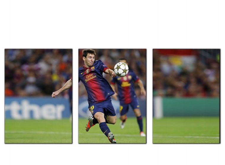 3 x OBRAZ PLAKAT Leo Messi FC Barcelona Suarez hit