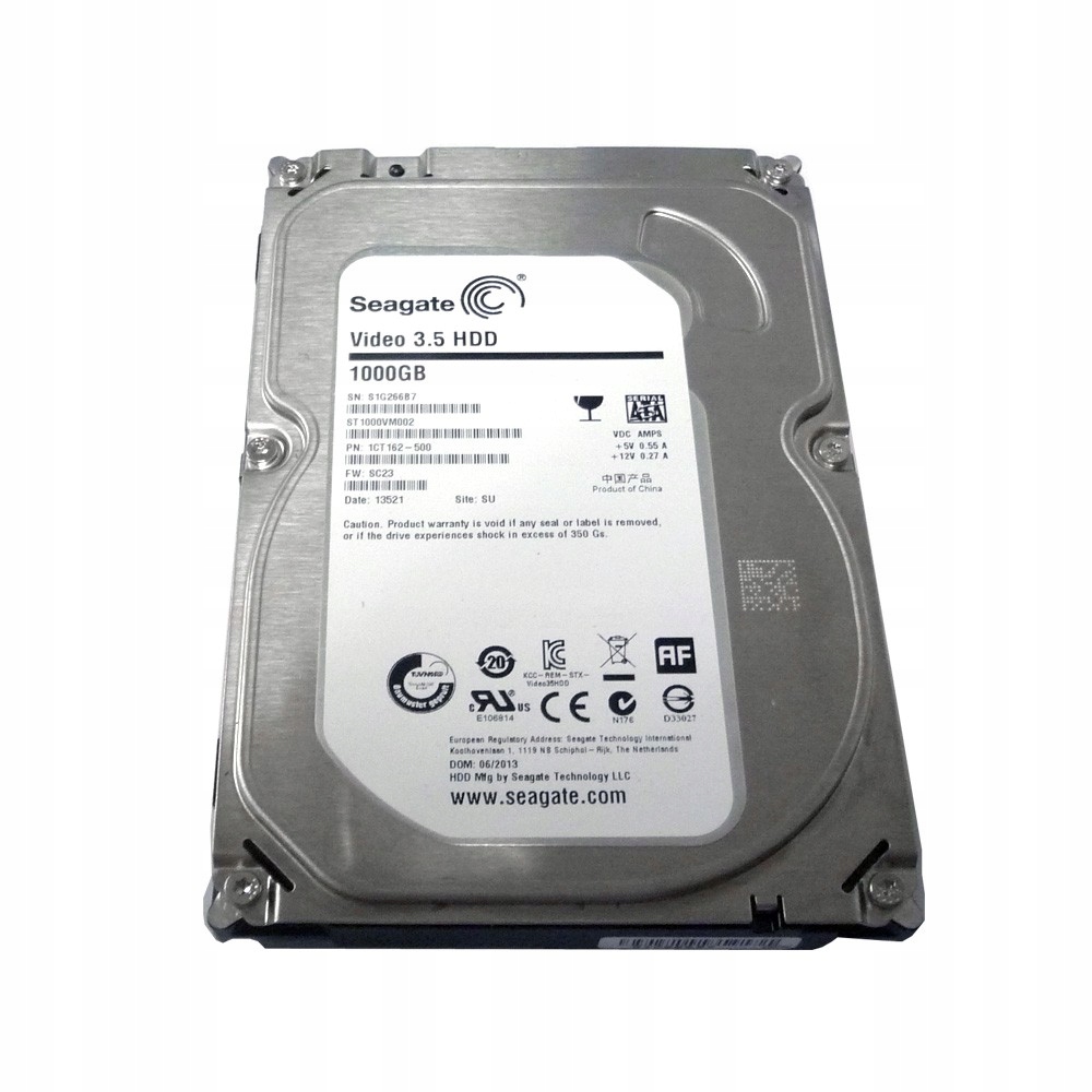 Купить ЖЕСТКИЙ ДИСК SEAGATE 1 ТБ, 1000 ГБ, 3,5 дюйма, 64 МБ, SATA III: отзывы, фото, характеристики в интерне-магазине Aredi.ru