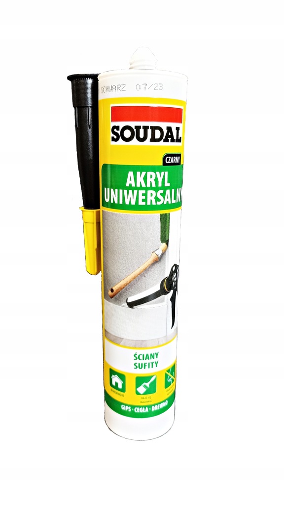Akryl Soudal czarny 137674 280 ml