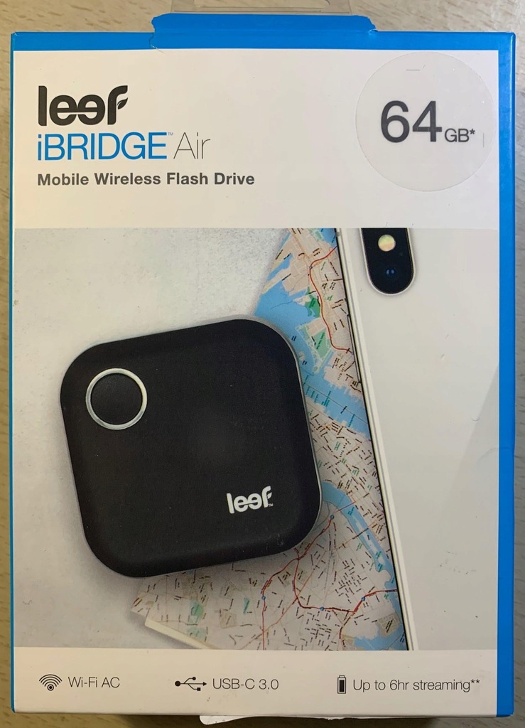 Купить Накопитель Leef iBridge Air Wireless USB-C емкостью 64 ГБ: отзывы, фото, характеристики в интерне-магазине Aredi.ru