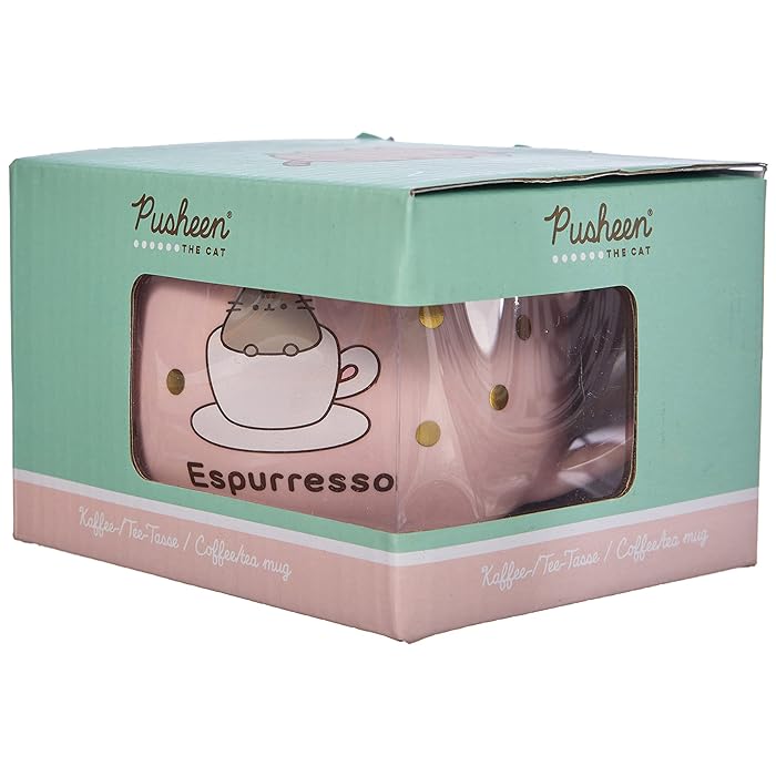 CERAMICZNY RÓŻOWY KUBEK PUSHEEN THE CAT ESPURRESSO KOT PUSHEEN ORYGINAŁ
