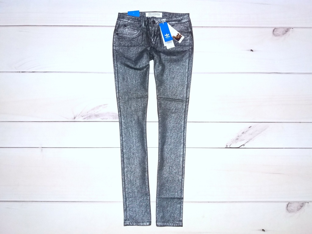 ADIDAS _ORIGINALS _Jeans Spodnie LEGGINS FIT 27/32
