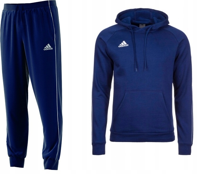 ADIDAS MĘSKI BAWEŁNIANY DRES SPODNIE BLUZA r. L