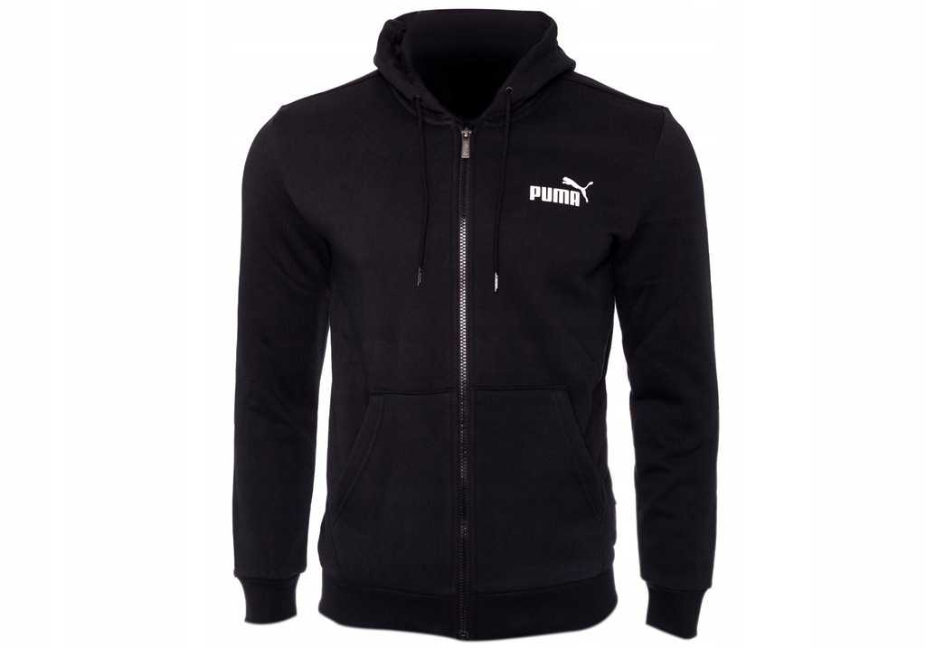 PUMA BLUZA DRESOWA OCIEPLANA BAWEŁNA BLACK R: L