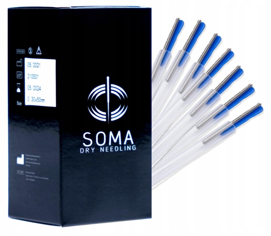 Igły do akupunktury SOMA z prowadnicą 0,25x25 mm
