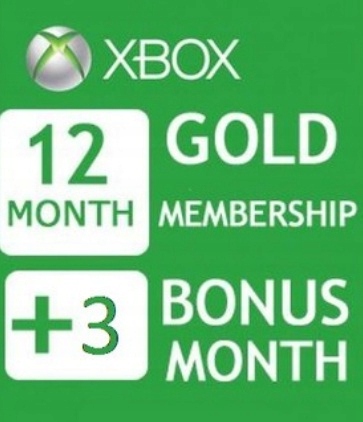 12m/1rok XBOX LIVE GOLD automat 24/7