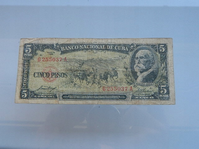 5 PESOS 1958 KUBA