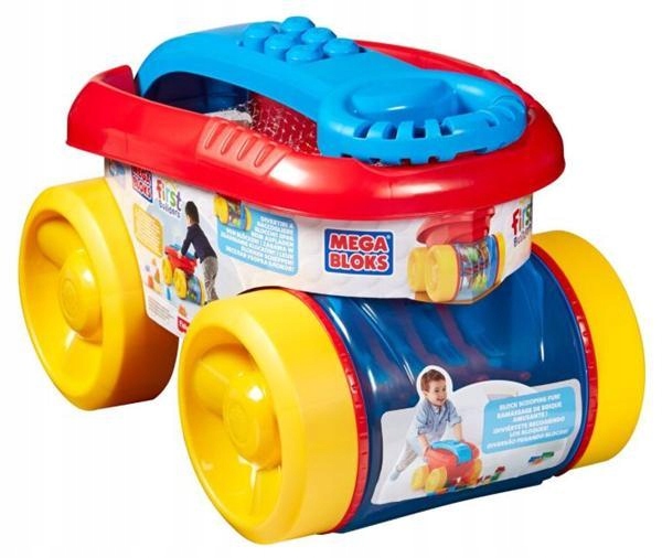 E753 MEGABLOKS ZBIERACZ KLOCKÓW POJAZD WÓZEK