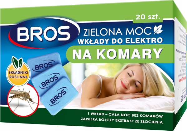 BROS Zielona Moc-Wkłady Do Elektrofumigatora Na K