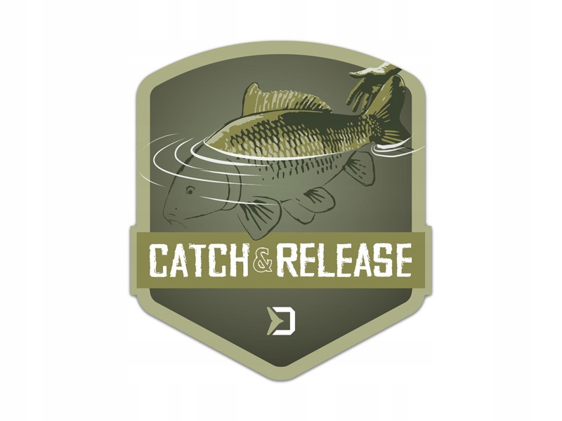 Delphin - Naklejka Catch and Release - 90*80mm