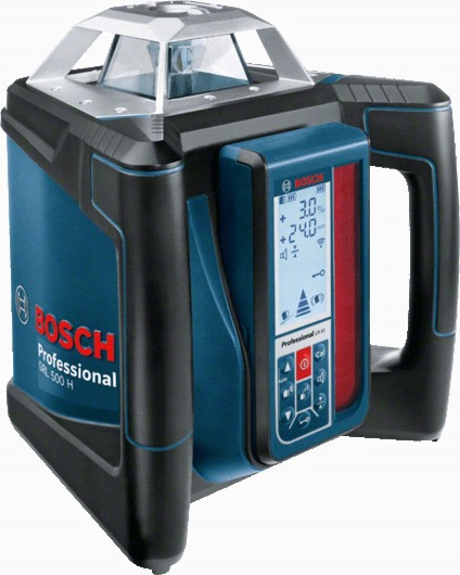 Laser obrotowy Bosch GRL500 H set + BT170HD +GR240