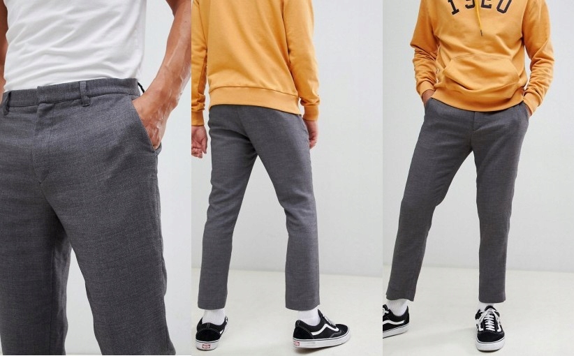 27S055 WEEKDAY__XCG SZARE SPODNIE CHINOS__W30